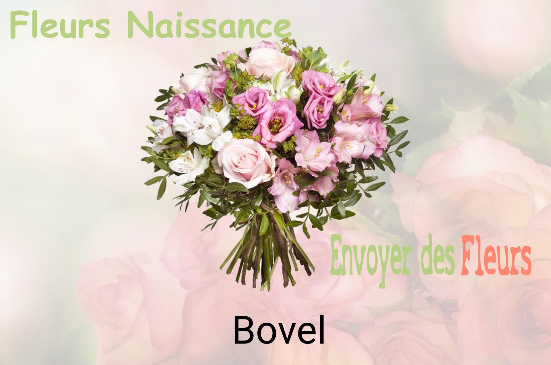 Bouquet de fleurs de naissance livré à Bovel